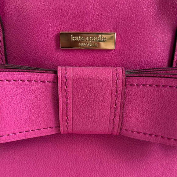 Kate Spade Fuchsia Bow Handbag - Picture 2 of 10
